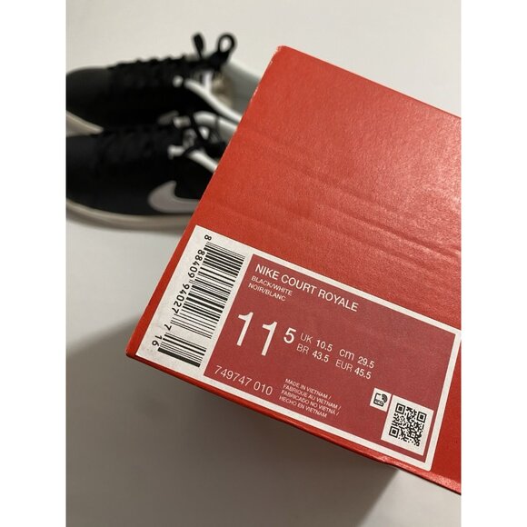 New Men’s Size 11.5 - Nike Court Royale Black 749747 010 main image 7
